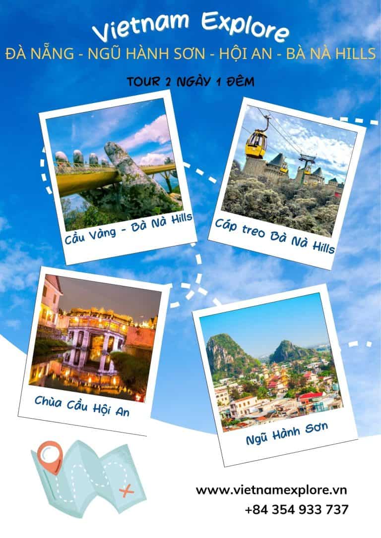 Tour du lịch 2 ngày 1 đêm: Đà Nẵng – Ngũ Hành Sơn – Hội An – Bà Nà