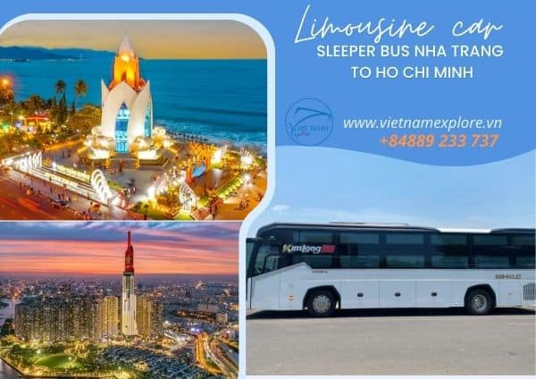 Limousine Sleeper Bus Nha Trang to Ho Chi Minh (One Way)