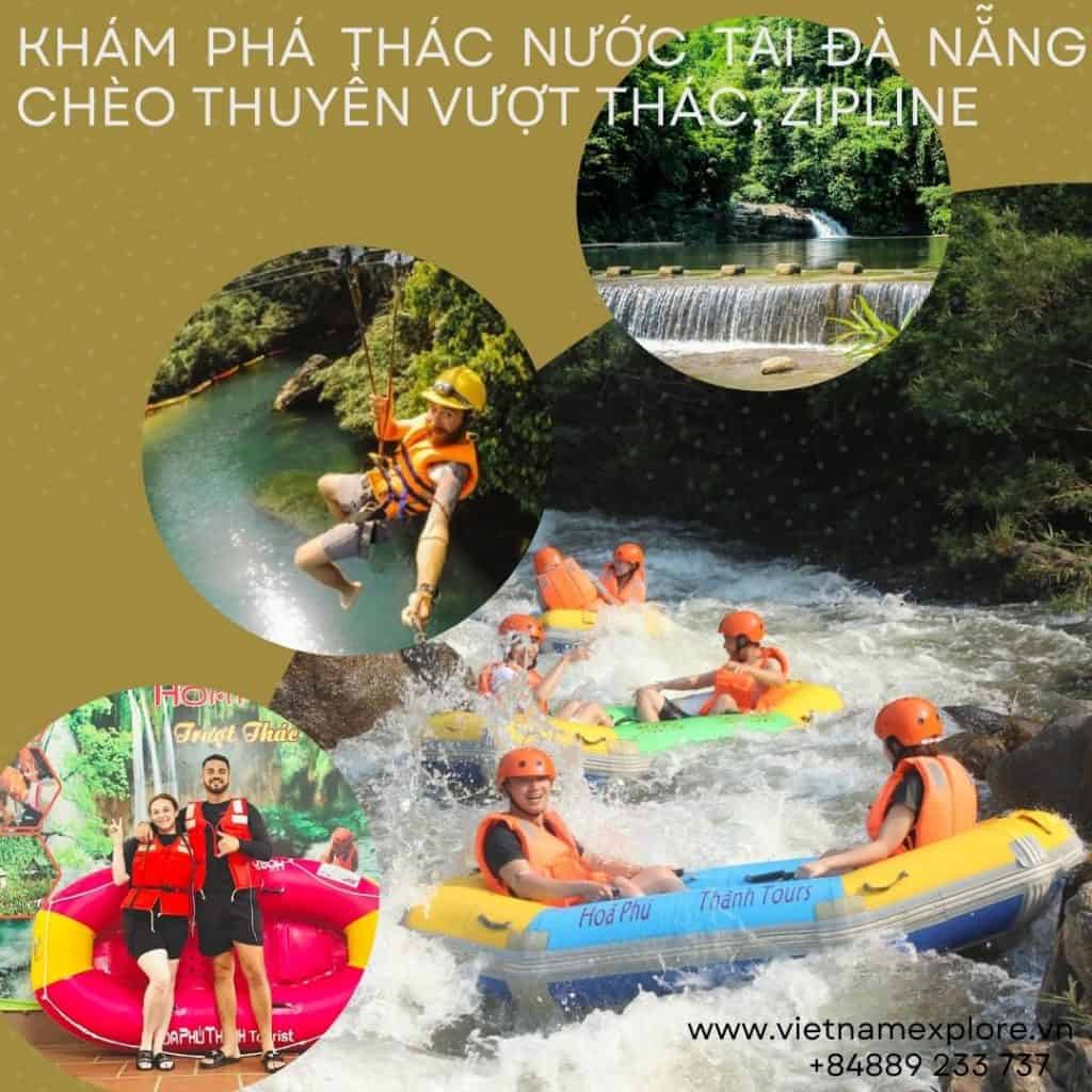 Khám Phá Thác Nước Tại Đà Nẵng – Chèo Thuyền Vượt Thác, Zipline và Nhiều Hơn Thế