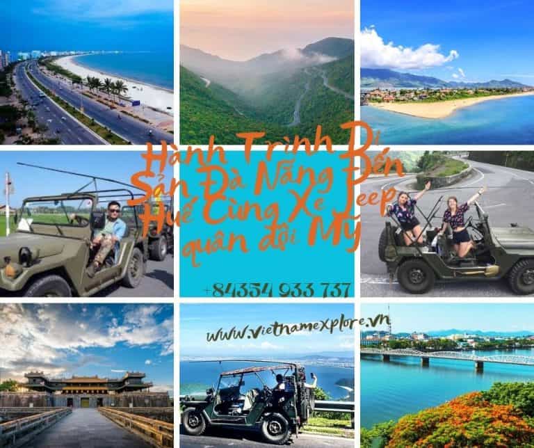 Hành Trình Di Sản Đà Nẵng Đến Huế Cùng Xe Jeep quân đội Mỹ