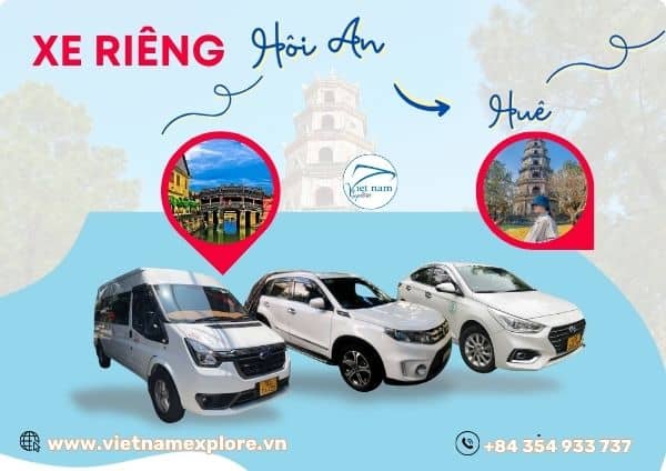 Xe Riêng Hội An Đi Huế Hoặc Ngược Lại (1 chiều)
