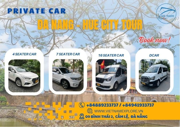Private Car from Da Nang to Hue City Tour 1 day